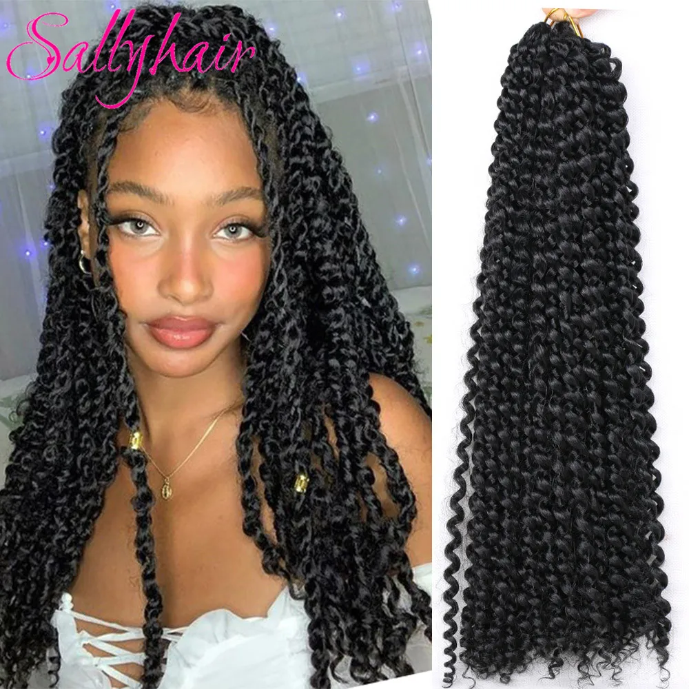 

Sallyhair Synthetic Crotchet Braids Ombre Passion Twist Braiding Hair Extensions Braid Fluffy Butterfly Twists Bulk Hair