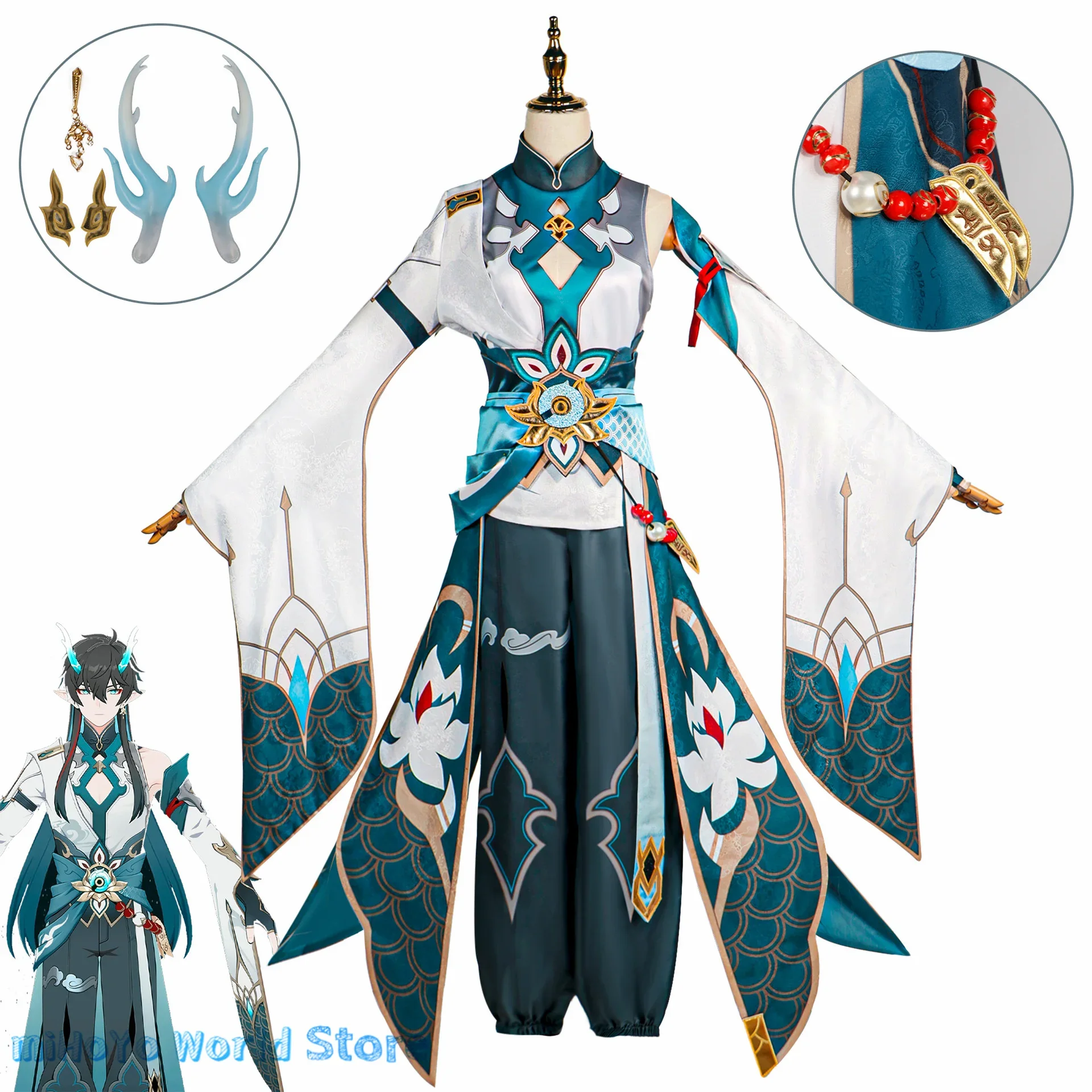 Dan Heng Cosplay Honkai Star Rail Danheng Costume Uniform Anime New Skin Playsuit Comic Con Party Dan Heng Wig Birthday Gifts
Dan Heng Cosplay Honkai Star Rail Danheng Costume Uniform Anime New Skin Playsuit Comic Con Party Dan Heng Wig Birthday Gifts