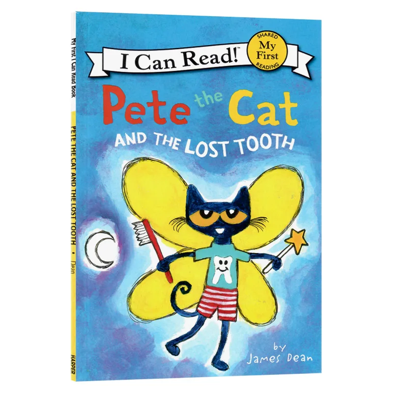 

Pete the Cat and the Lost Tooth (My First I Can Read), книга на английском языке для детей 3, 4, 5, 6 лет, книги с картинками 9780062675187