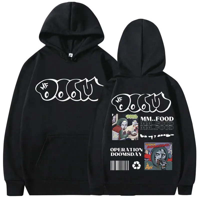 

Rapper Mf Doom MM FOOD Doomsday Album Graphic Hoodie Men Women Hip Hop Vintage Rap Sweatshirt Streetwear Male Oversized Hoodies