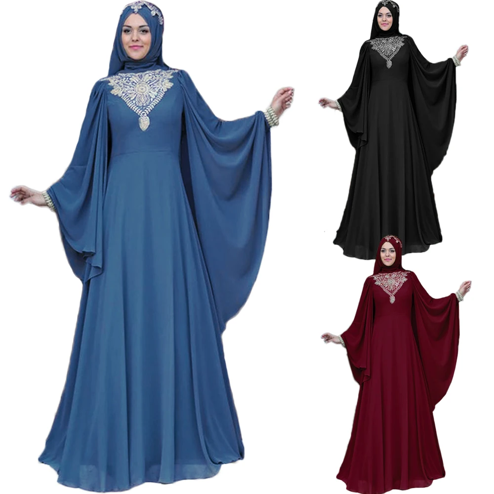 

Eid Ramadan Abaya Dubai Farasha Kaftan Moroccan Maxi Party Gown Muslim Women Dress Turkey Islam Jalabiya Caftan Evening Vestidos