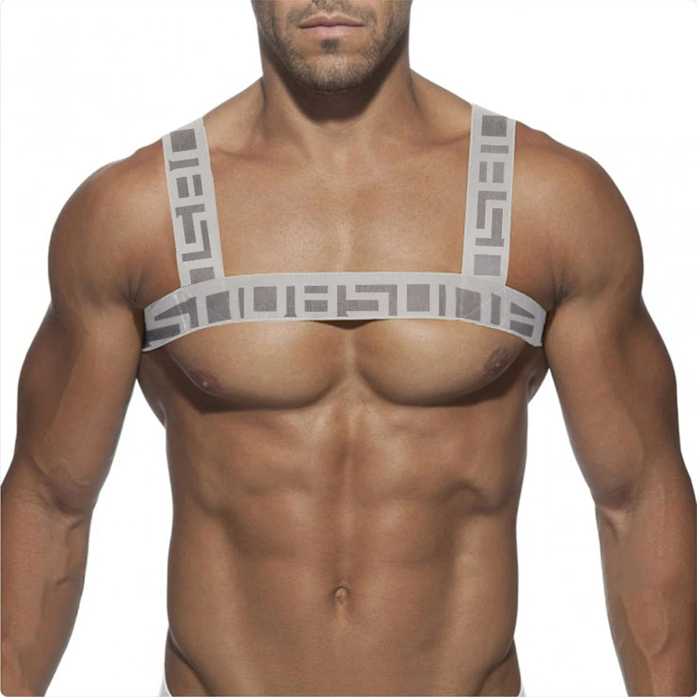 Men's Gay Lingerie Harness Body Chest Belt Sexy Elastic Shoulder Chest Strap Bondage Costume For Sports GYM Nightclub Bar Wear
Men's Gay Lingerie Harness Body Chest Belt Sexy Elastic Shoulder Chest Strap Bondage Costume For Sports GYM Nightclub Bar Wear