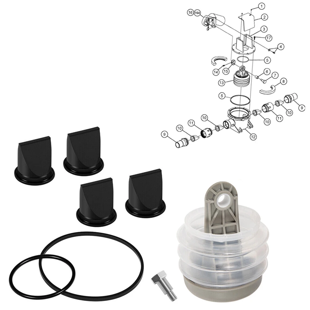 1pc Pump Bellows Kit Replace For Dometic S, T, J, VHT, And VG Series High Sealing 1-1/2'' Duckbill Valve Kit+Bellows Pump & Bolt
1pc Pump Bellows Kit Replace For Dometic S, T, J, VHT, And VG Series High Sealing 1-1/2'' Duckbill Valve Kit+Bellows Pump & Bolt