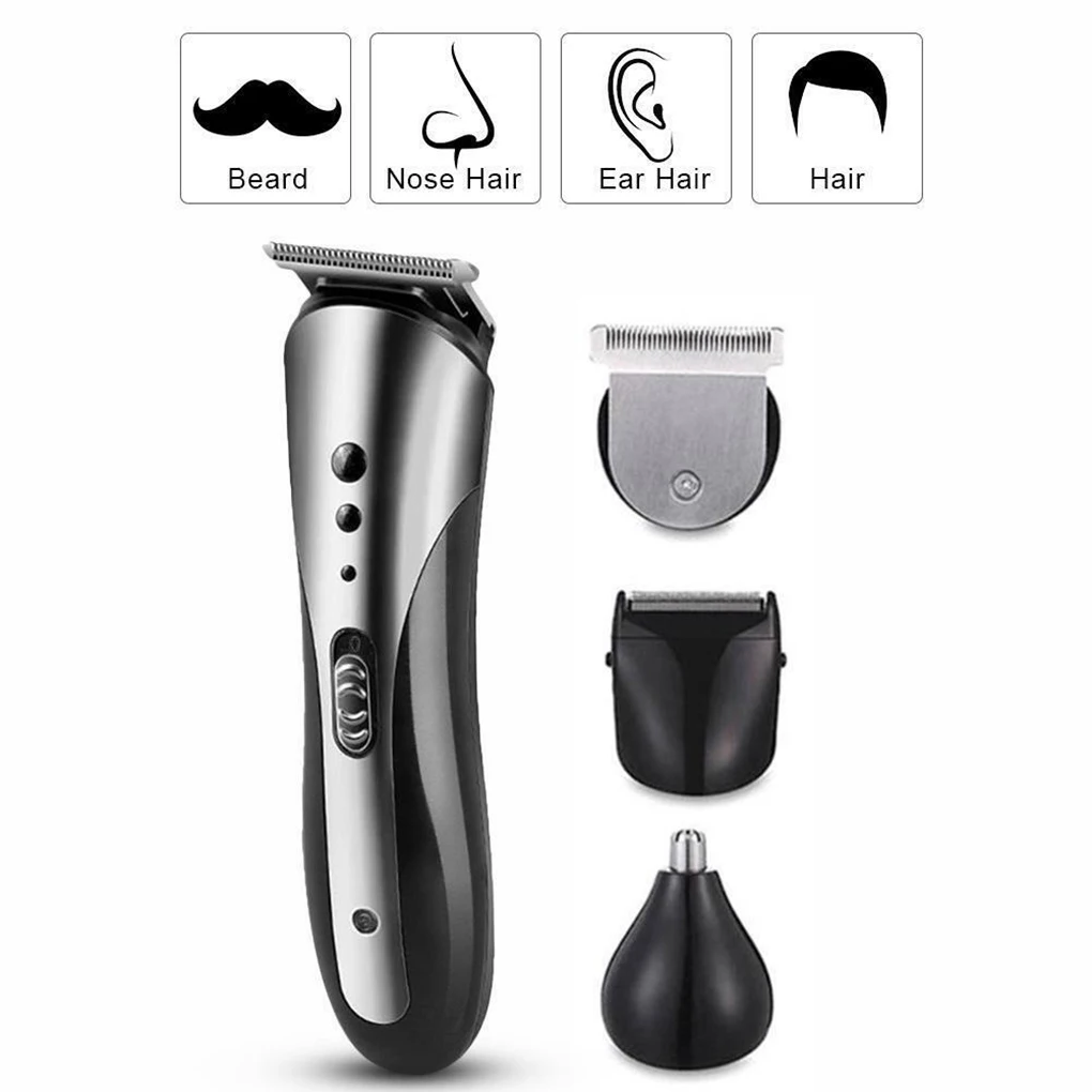 

3-in-1 Hair Trimmer Rechargeable Electric Nose Clipper Bead Beard Grooming Razor EU Plug