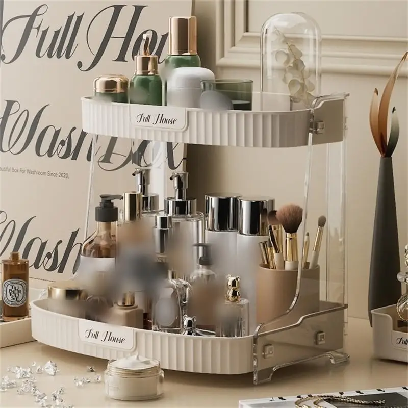 Dust-proof Storage Rack White Environmental Protection Material Cream Color Dissolve Clutter Good Display Cosmetic Storage Rack
Dust-proof Storage Rack White Environmental Protection Material Cream Color Dissolve Clutter Good Display Cosmetic Storage Rack