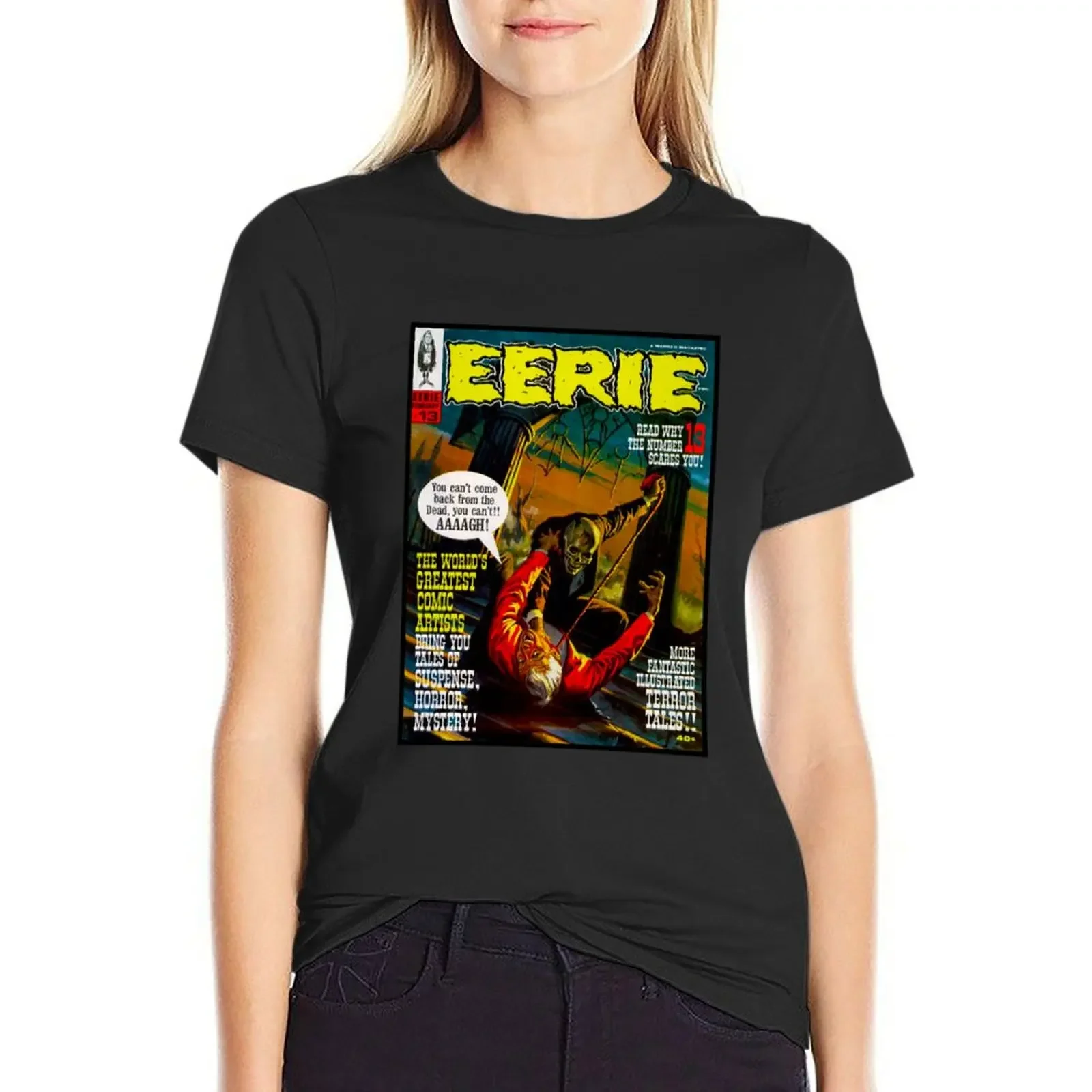 YEP, YEP, YEP! ANOTHER FANTASTIC VINTAGE EERIE #13 MAGAZINE COVER! T-shirt anime clothes tops luxury designer clothing Women
YEP, YEP, YEP! ANOTHER FANTASTIC VINTAGE EERIE #13 MAGAZINE COVER! T-shirt anime clothes tops luxury designer clothing Women