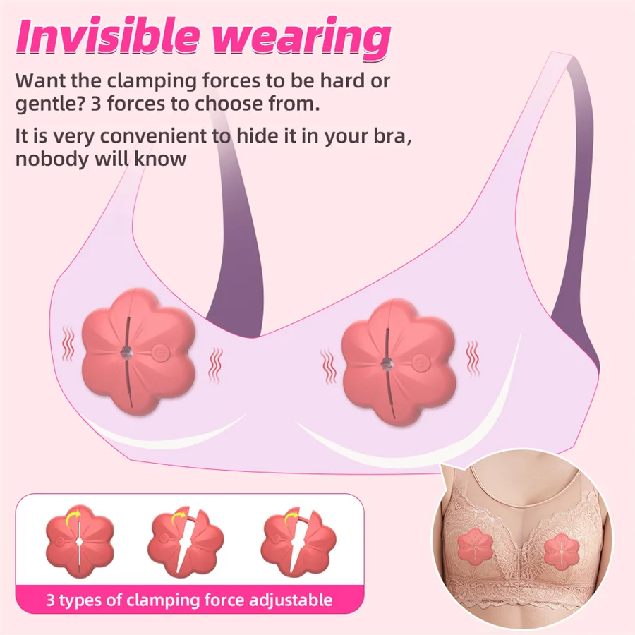 Jouets Sexuels Sans Fil pour Femme et Couple Adulte, Vibromasseur avec Télécommande pour Énergie des Seins 4