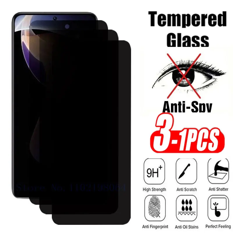 

Privacy Anti Spy Screen Protector For Xiaomi 11T 11 12 Lite 12T 13 Poco X3 NFC X5 Pro F3 X4 GT F4 C40 M3 M4 M5 Mi 10T 9T Glass