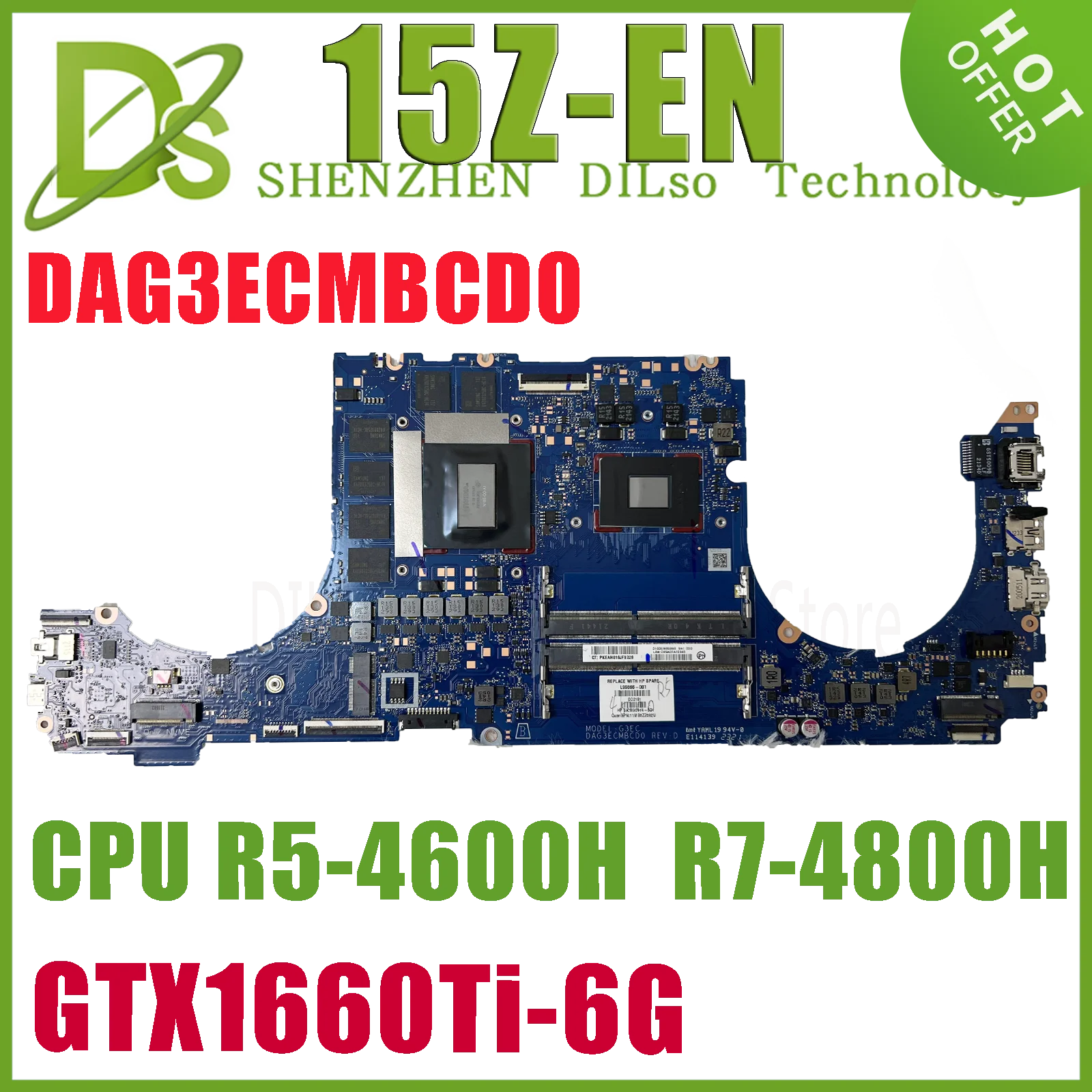 KEFU L99866-001 L99867-001 Mainboard For HP Omen 15-EN 15Z-EN Laptop Motherboard DAG3ECMBCD0 W/R5-4600H R7-4800H GTX1660Ti-V6G
KEFU L99866-001 L99867-001 Mainboard For HP Omen 15-EN 15Z-EN Laptop Motherboard DAG3ECMBCD0 W/R5-4600H R7-4800H GTX1660Ti-V6G