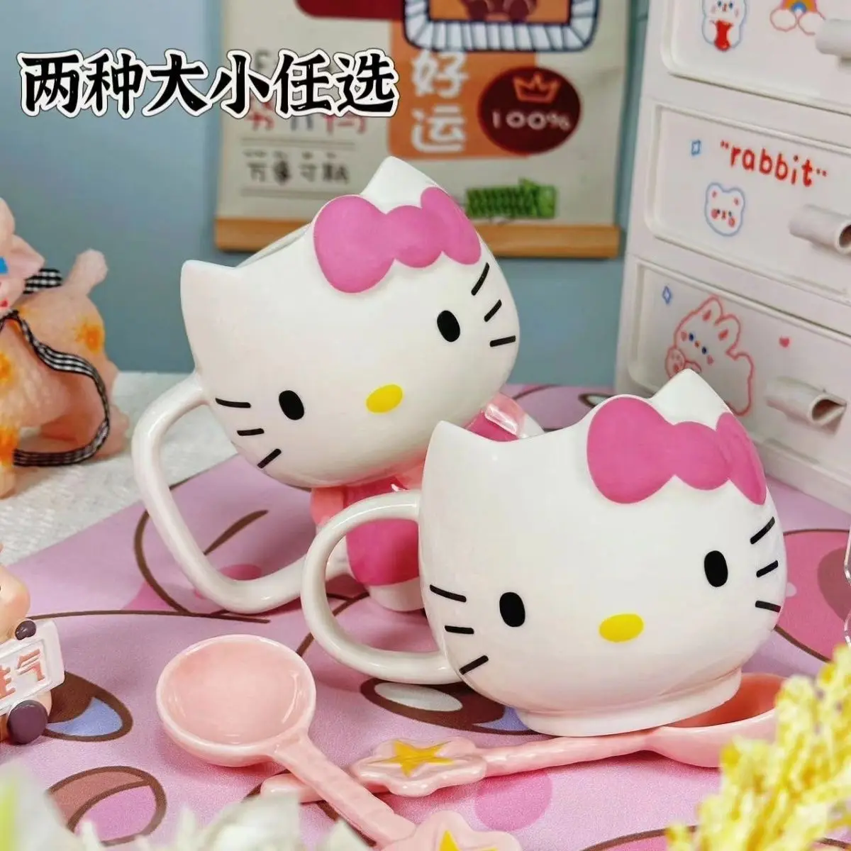 Миниатюрная мультяшная кружка Hello Kitty, кавайная модная аниме-модель, керамическая кружка для воды, завтрака, сока, кофе, фестиваля
Миниатюрная мультяшная кружка Hello Kitty, кавайная модная аниме-модель, керамическая кружка для воды, завтрака, сока, кофе, фестиваля