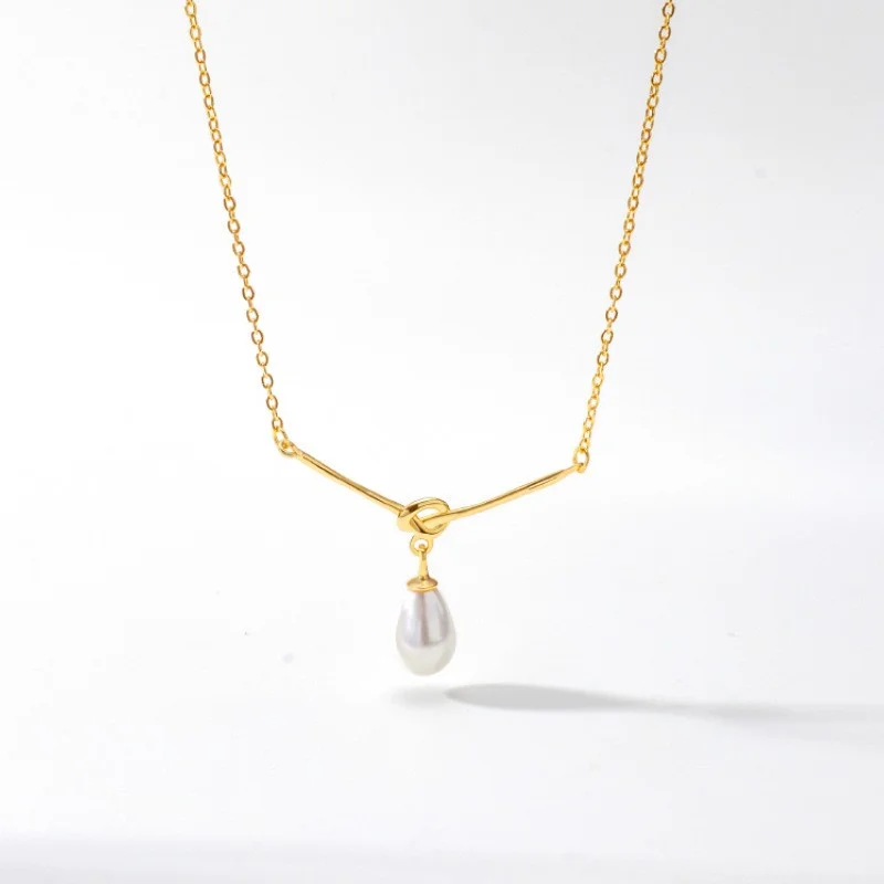 Lefei Jewelry s925 Silver Fashion Trendy Luxury Gold Freshwater Pearl Rice Dangle Pendant Necklace For Women Wedding Charms Gift
Lefei Jewelry s925 Silver Fashion Trendy Luxury Gold Freshwater Pearl Rice Dangle Pendant Necklace For Women Wedding Charms Gift