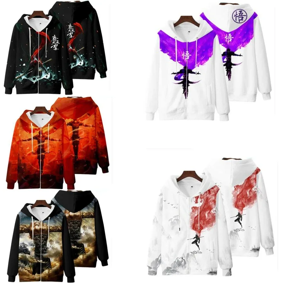 

Monkey King Sun Wukong 3D Print Oversized Zip Up Women/Men Hoodie Sweatshirt Streetwear Hip Hop Cosplay Zipper Hooded Jacket