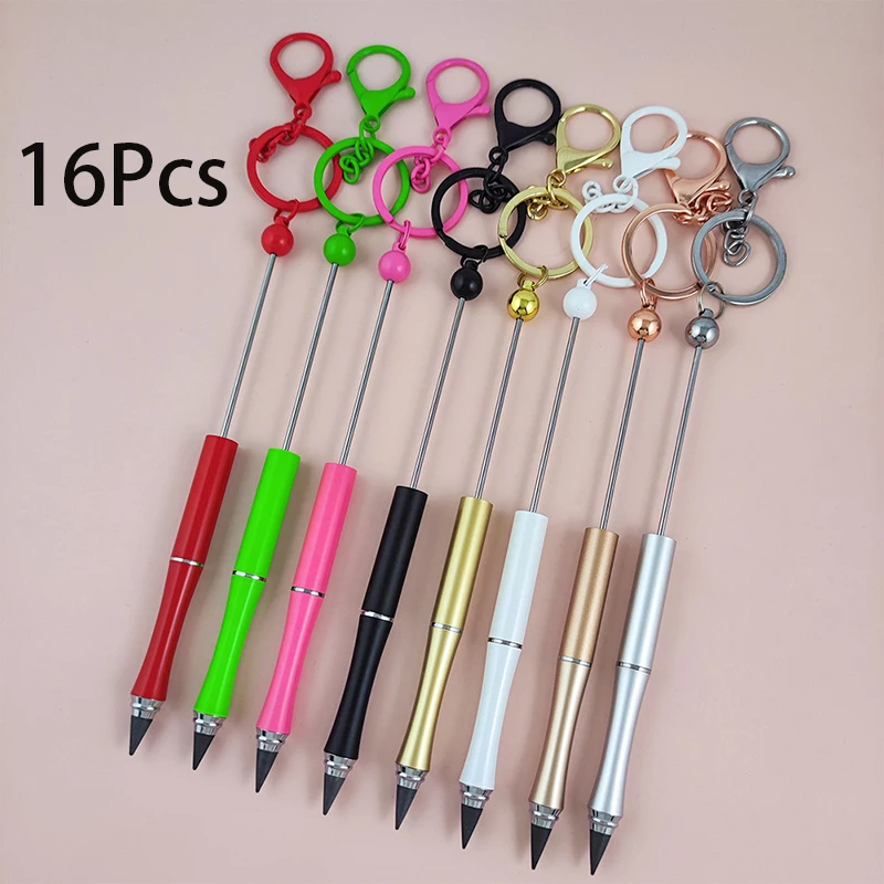 16Pcs No Sharpening Pencil Bead Pencils for Students Paint DIY Beadable Pencil Keychain Beaded Pencils
16Pcs No Sharpening Pencil Bead Pencils for Students Paint DIY Beadable Pencil Keychain Beaded Pencils