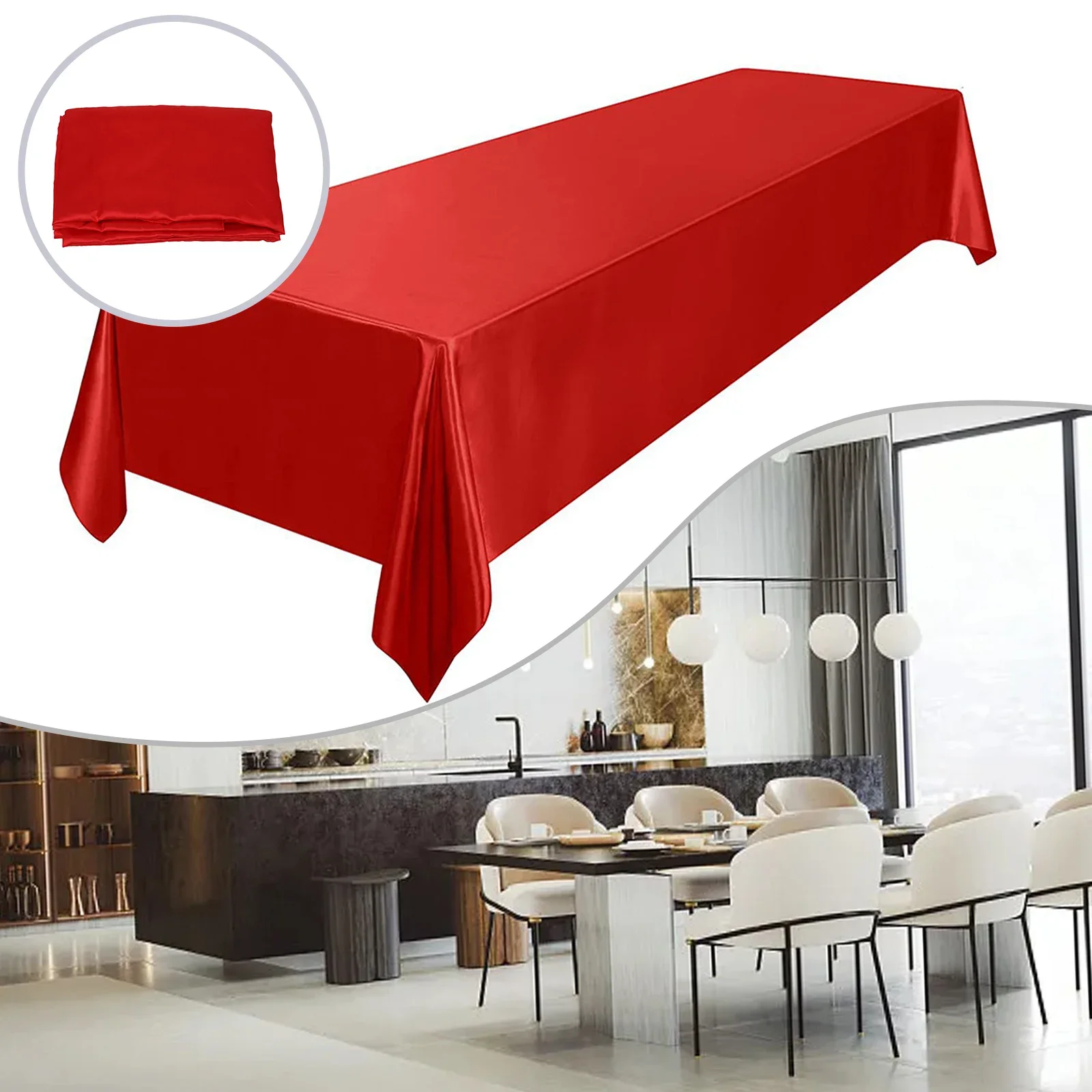 High Quality Practical Table Cloth Decor Birthday Christmas 145x260cm 280g Decor Home Dining Table For Banquet
High Quality Practical Table Cloth Decor Birthday Christmas 145x260cm 280g Decor Home Dining Table For Banquet