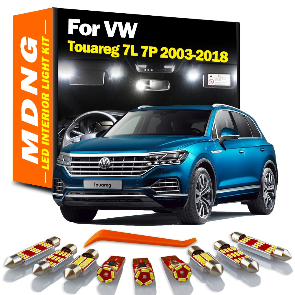 

MDNG для Фольксваген Touareg 7L 7P 2003- 2013 2014 2015 2016 2017 фотоэлемент интерьерная купольная карта фотоэлемент автомобильные аксессуары Canbus