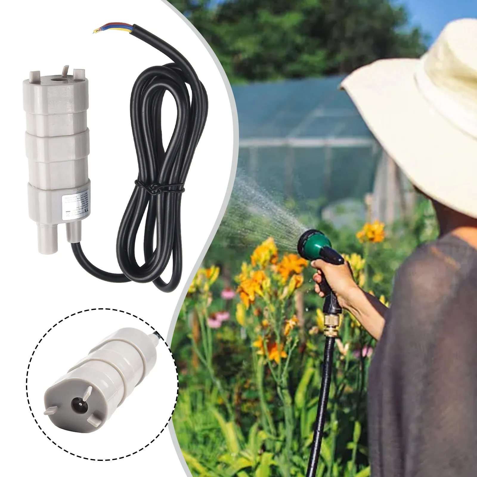 Submersible Water Pump For Garden Sprinklers Lawn Irrigation Car Ground Carpet Cleaning Shower 3.8x3.3x150cm 18W 1000L H
Submersible Water Pump For Garden Sprinklers Lawn Irrigation Car Ground Carpet Cleaning Shower 3.8x3.3x150cm 18W 1000L H