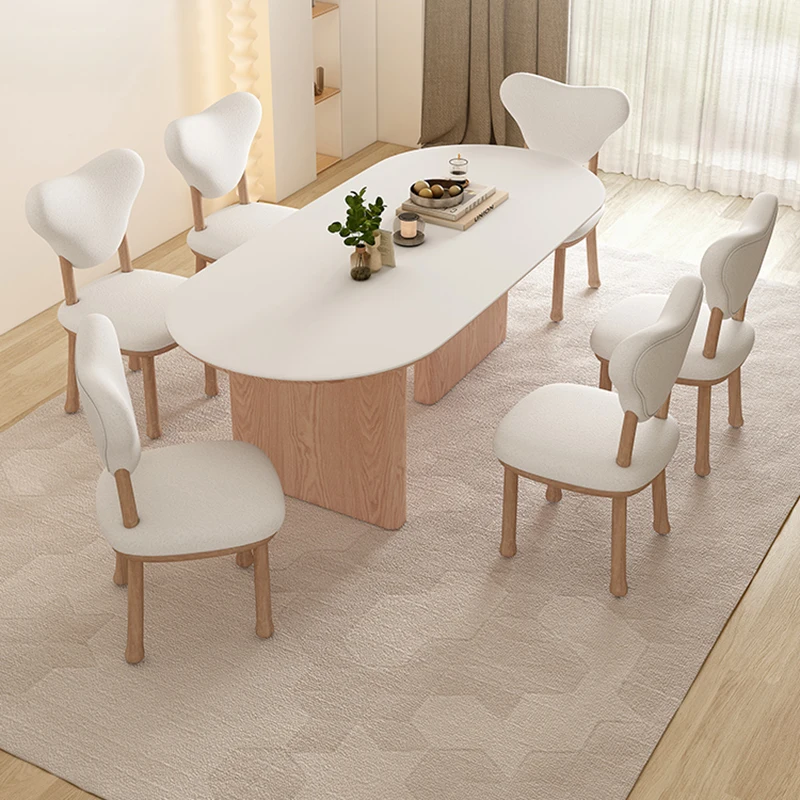 Kitchen Oval Wooden Table Nordic Modern Center Side Mobile Dining Table Console Hall Living Room Escritorio Hotel Furniture DWH
Kitchen Oval Wooden Table Nordic Modern Center Side Mobile Dining Table Console Hall Living Room Escritorio Hotel Furniture DWH