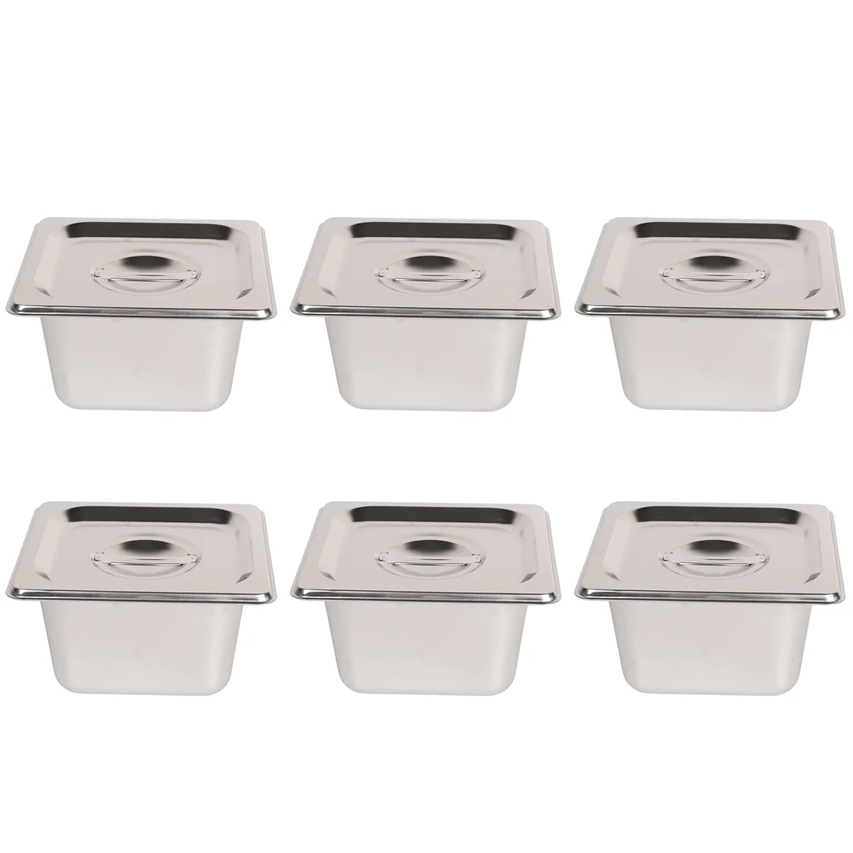 6 Pack Anti-Jam Slotted Hotel Pans with Lids, 1/6 Size 4 Inch Deep, Commercial 18/8 Stainless Steel Steam Table Food Pan
6 Pack Anti-Jam Slotted Hotel Pans with Lids, 1/6 Size 4 Inch Deep, Commercial 18/8 Stainless Steel Steam Table Food Pan