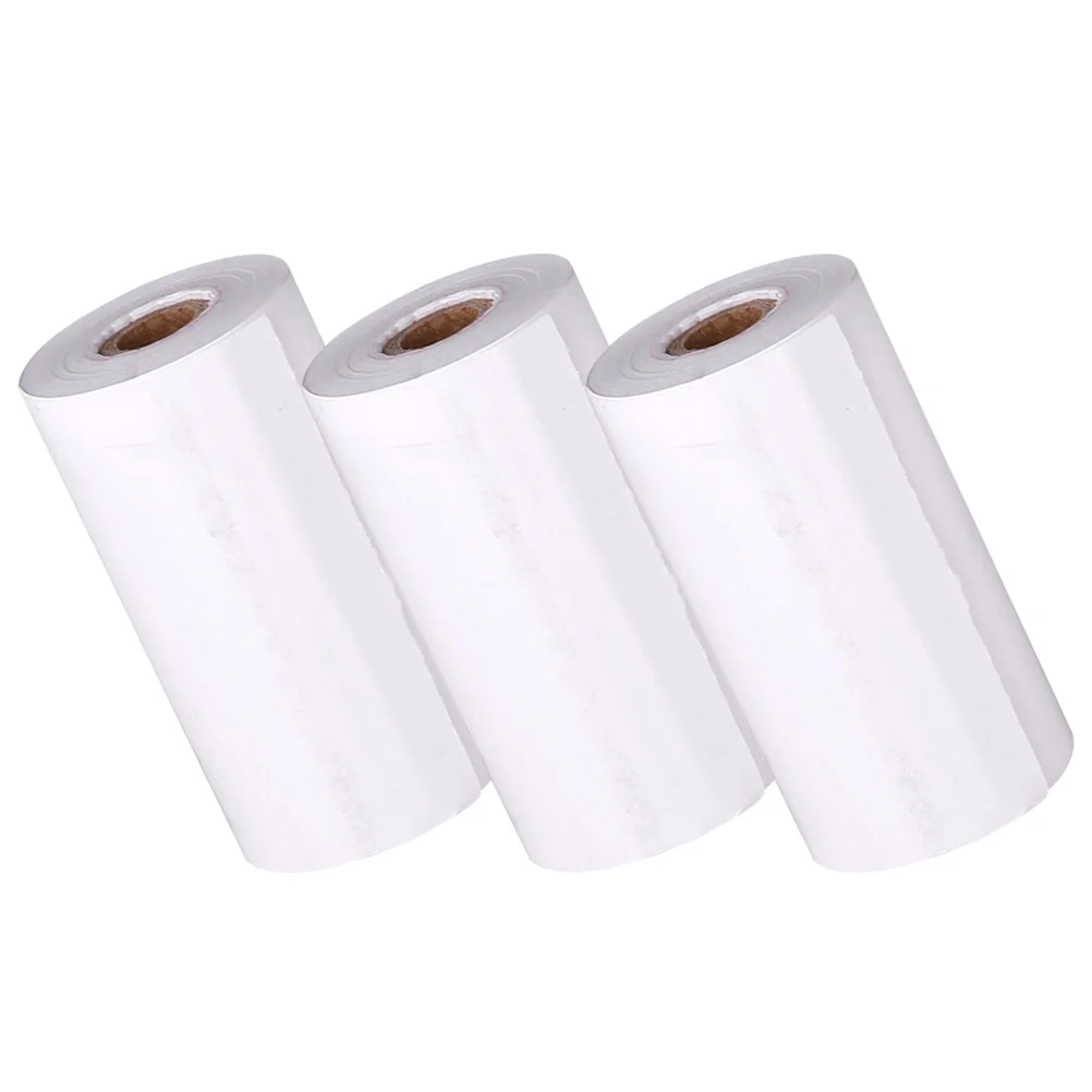 

3 Rolls Printer Paper Camera Instant Accessory Refill for Thermal Printing Transfer White Receipt Child