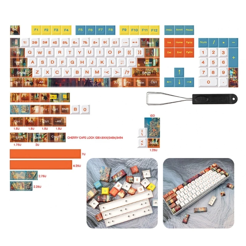 K0AC Толстая PBT краситель SUB XDA колпачки для ключей 133 клавиш колпачок City Life для 61 64 87 96 980 104
K0AC Толстая PBT краситель SUB XDA колпачки для ключей 133 клавиш колпачок City Life для 61 64 87 96 980 104