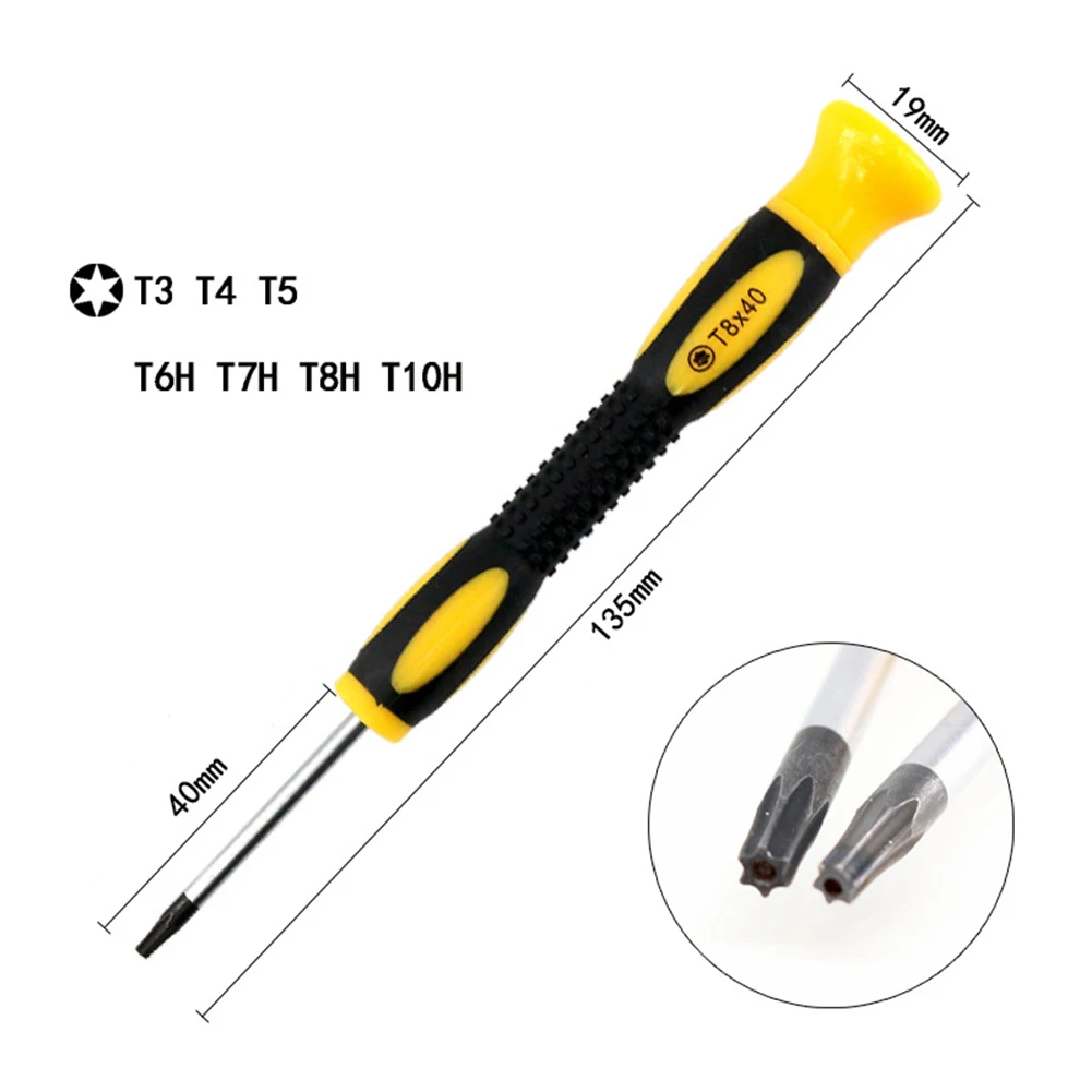 T3 T4 T5H T7H Hexagon Torx Screwdriver With Hole Screwdriver Removal Tool For Disassemble The Game Console 360 PS3 PS4 Handle
T3 T4 T5H T7H Hexagon Torx Screwdriver With Hole Screwdriver Removal Tool For Disassemble The Game Console 360 PS3 PS4 Handle