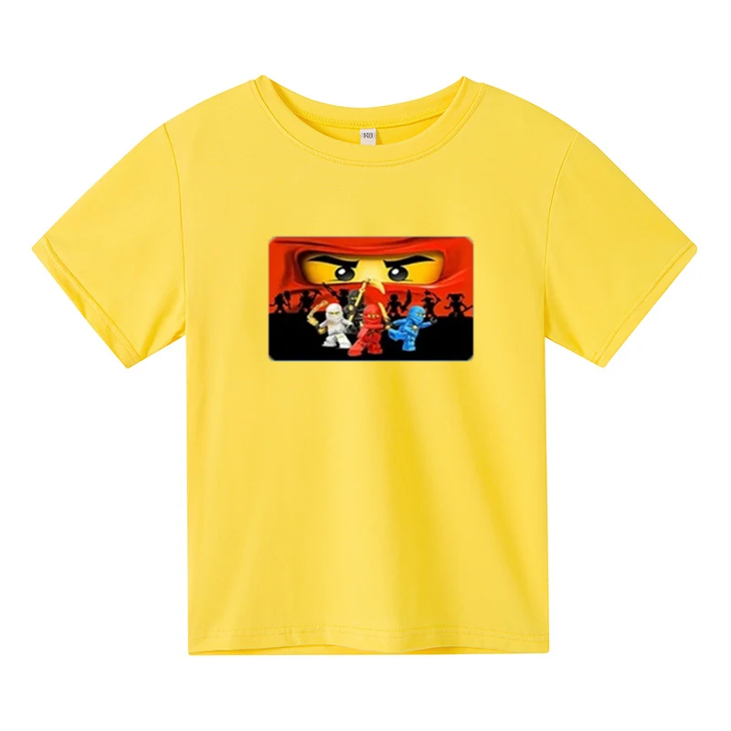 New boys and girls summer cotton T-shirt with short sleeves, children aged 2-12, middle-aged and elderly children's printed LEGO
New boys and girls summer cotton T-shirt with short sleeves, children aged 2-12, middle-aged and elderly children's printed LEGO