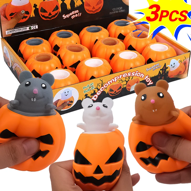 1/2/3pcs Kids Halloween Prank Pumpkin Head Squeeze Cup Toys TPR Pumpkin Cup Cartoon Squirrel Press Decompression Venting Toys
1/2/3pcs Kids Halloween Prank Pumpkin Head Squeeze Cup Toys TPR Pumpkin Cup Cartoon Squirrel Press Decompression Venting Toys