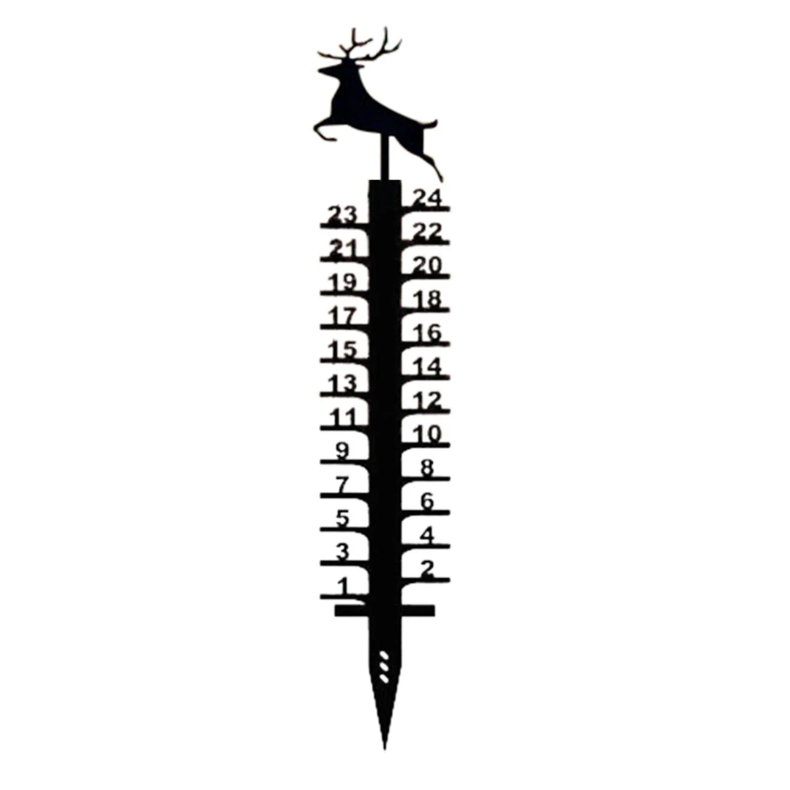 Snowman Snow Gauge 24in Steel Measuring Stick Outdoor Garden Decor Easy to Install Track Snow Fall Christmas Decoration
Snowman Snow Gauge 24in Steel Measuring Stick Outdoor Garden Decor Easy to Install Track Snow Fall Christmas Decoration