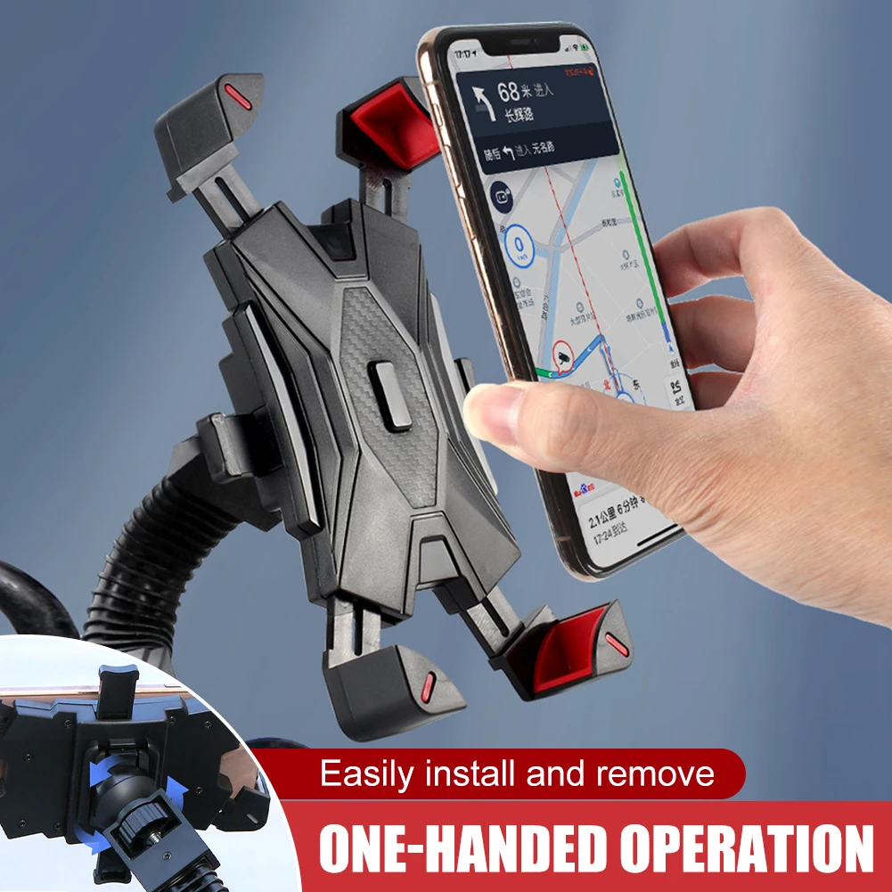 1PCS Universal Motorcycle Phone Holder Stand Anti-slip Bracket GPS Clip Motorcycle Handlebar Phone Bracket For iphone 14 13 12
1PCS Universal Motorcycle Phone Holder Stand Anti-slip Bracket GPS Clip Motorcycle Handlebar Phone Bracket For iphone 14 13 12