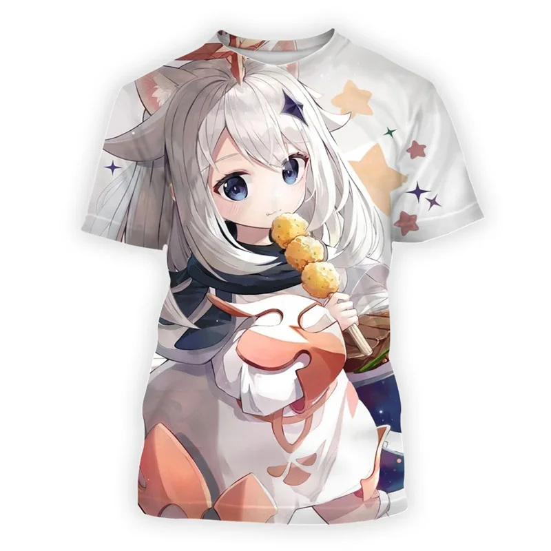 Genshin Impact Paimon T Shirt 3D Printed O-Neck Casual Tee Harajuku Fashion Streetwear Women Summer Outdoor T-shirt Short Sleeve
Genshin Impact Paimon T Shirt 3D Printed O-Neck Casual Tee Harajuku Fashion Streetwear Women Summer Outdoor T-shirt Short Sleeve