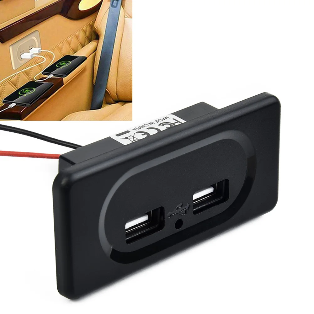 DC5V/3.1A Charging Socket Dual USB Ports Plug Charger Socket For 12V Car Boats Motorhome Caravan Camping Accessories
DC5V/3.1A Charging Socket Dual USB Ports Plug Charger Socket For 12V Car Boats Motorhome Caravan Camping Accessories