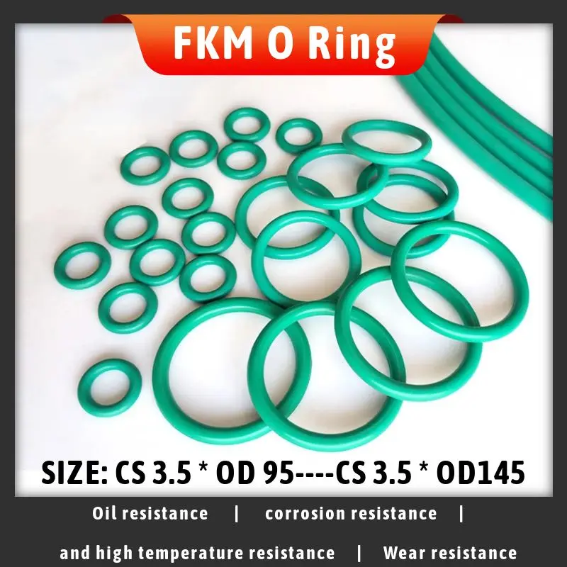 

10PCS Fluorine Rubber FKM O-ring CS 3.5 * OD 95/100/105/110/112/115/120/122/125/130/135/140/145