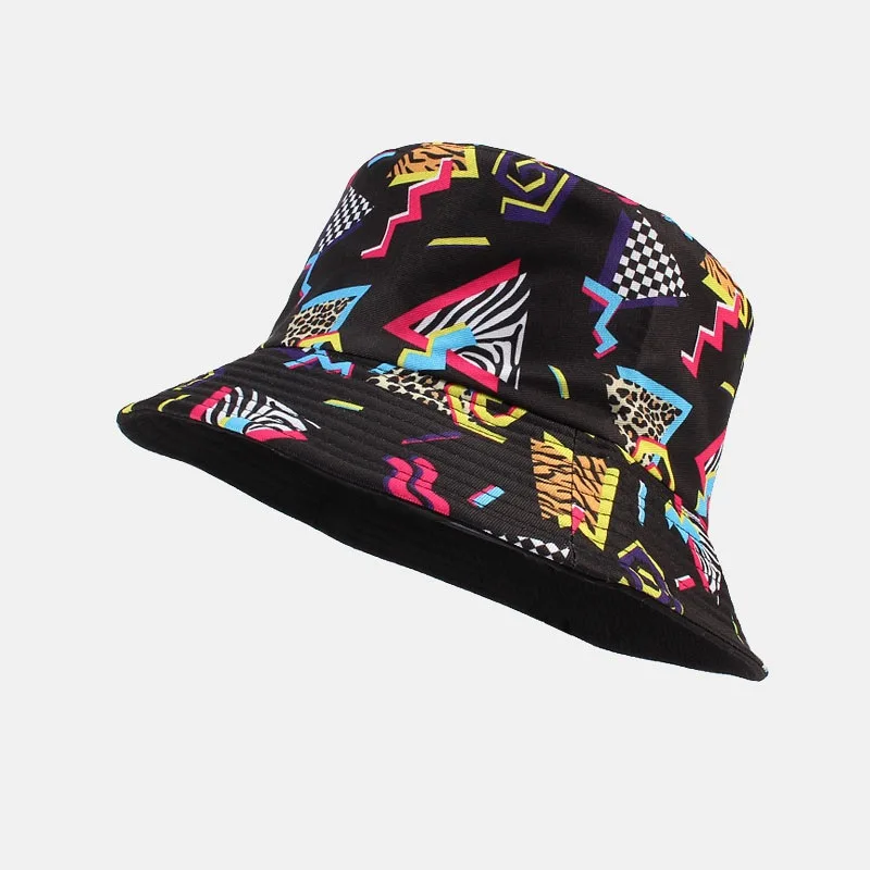 

Bucket Hat Women Summer Sunshine Protection Black Wide Brim Beach Cap Outdoor Holiday Accessory For Men