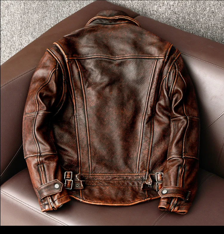 Motorcycle Slim Jacket Spring Autumn Men's Clothing Casual Cowhide Genuine Leather Jackets for Men Chaquetas Hombre Tide
Motorcycle Slim Jacket Spring Autumn Men's Clothing Casual Cowhide Genuine Leather Jackets for Men Chaquetas Hombre Tide