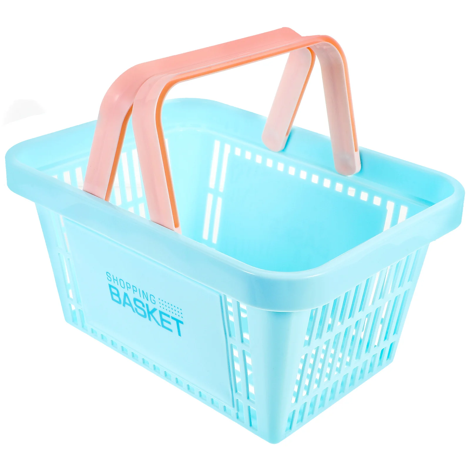 

Storage Basket Bins Vegetable Toiletry Bathroom Clothes Portable Shopping Baskets with Handles Plastic