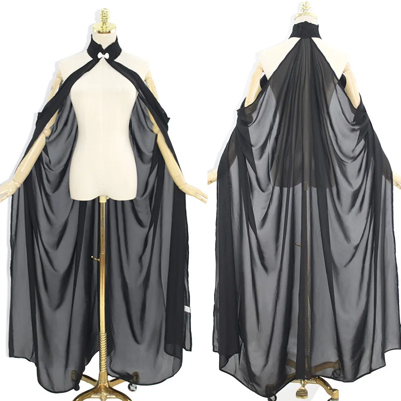 

Medieval Fairy Shawl Cape Chiffon Gothic Wicca Robe Black Green Cosplay Victorian Dress Cloak Halloween Costume for Women