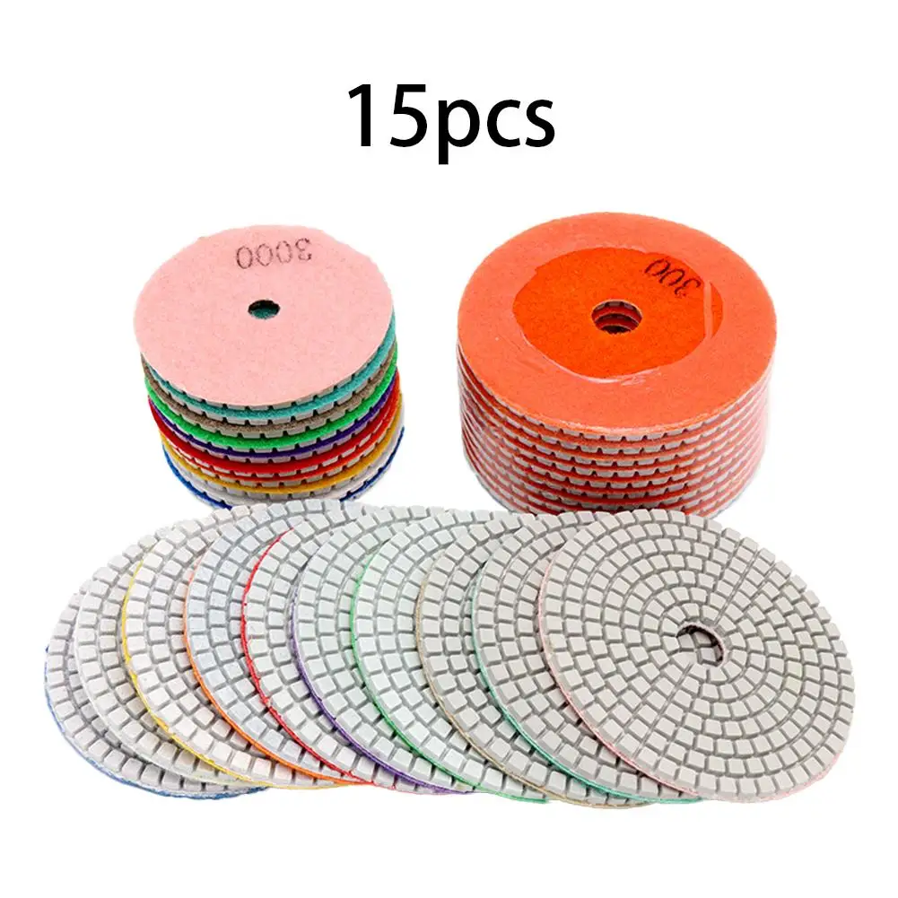 15Pcs Polishing Pad 4 Inch 100mm Diamond Sanding Disc Polishing Pads Marble Grinding Pads Abrasives Angle Grinde Accessories
15Pcs Polishing Pad 4 Inch 100mm Diamond Sanding Disc Polishing Pads Marble Grinding Pads Abrasives Angle Grinde Accessories