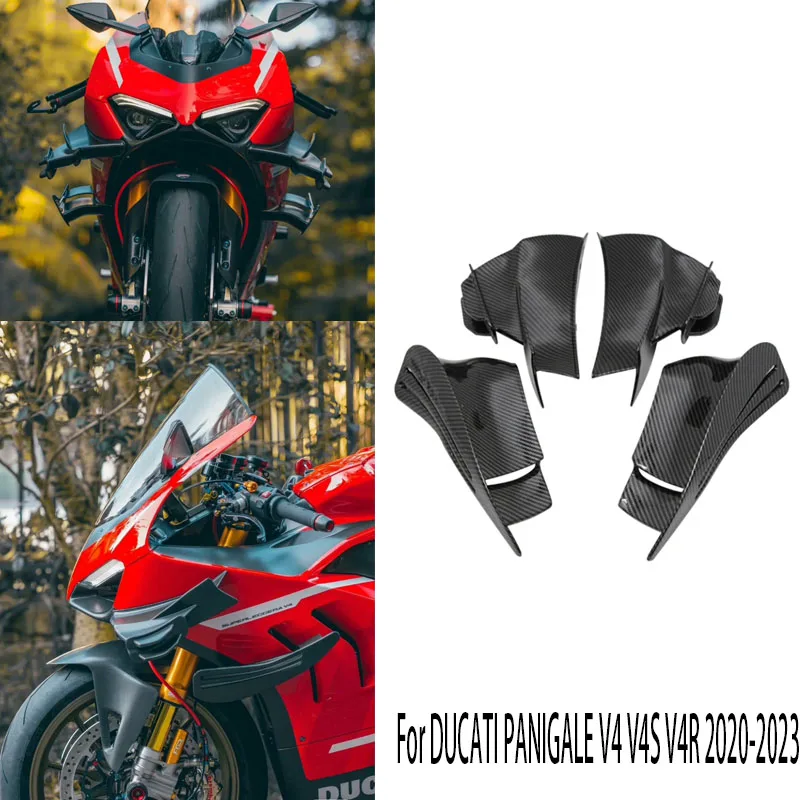 Side Winglet Motorcycle Accessories Spoiler Wing Fairing Windshield for DUCATI PANIGALE V4 V4S V4R 2020 2021 2022 23 4PCS Black 
Side Winglet Motorcycle Accessories Spoiler Wing Fairing Windshield for DUCATI PANIGALE V4 V4S V4R 2020 2021 2022 23 4PCS Black
