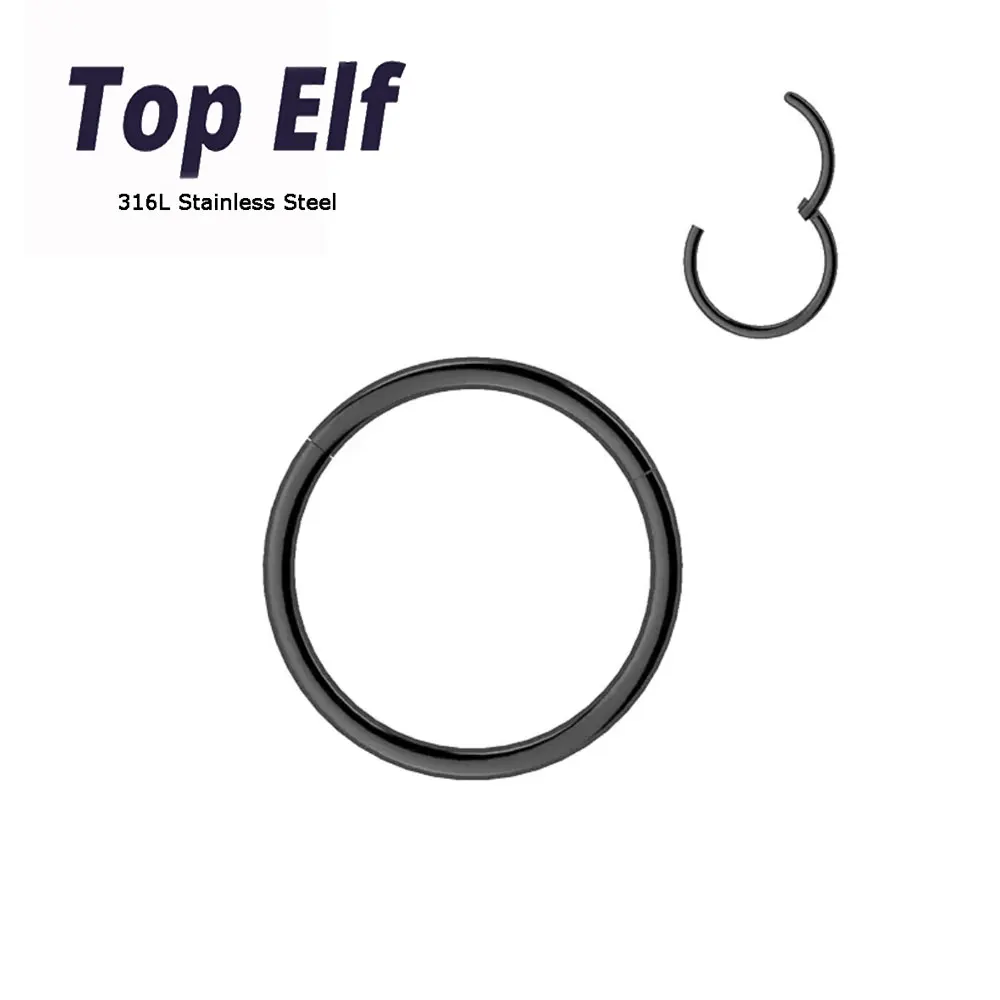 Wholesale 316L Stainless Steel Hoop Earring Nose Ring For Women Lip Ear Hoop Punk Basic Nose Accessories Wholesale 316L Stainless Steel Hoop Earring Nose Ring For Women Lip Ear Hoop Punk Basic Nose Accessories