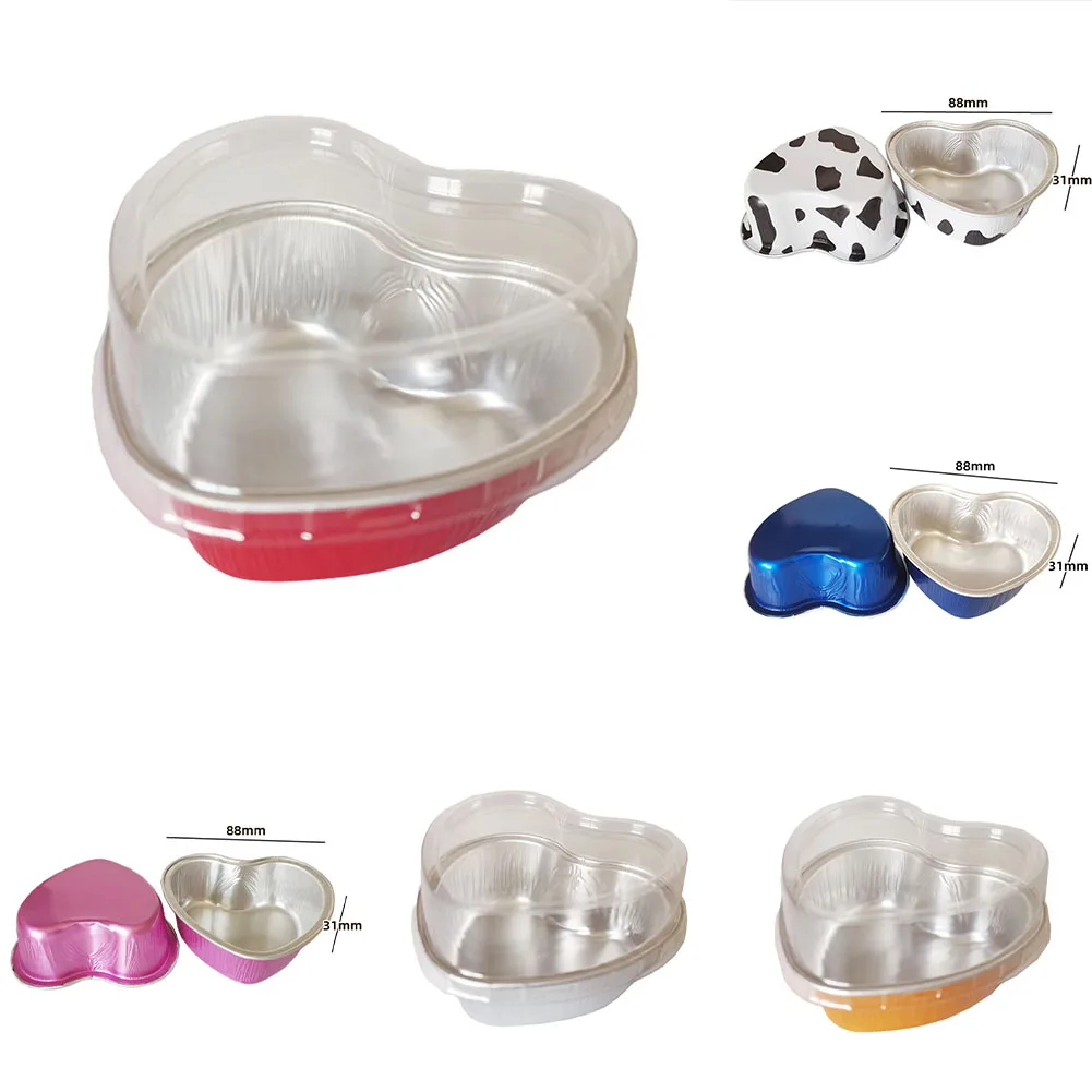 10PCS 100ML Aluminum Foil Cake Cup Heart Shaped Cake Mousse Pudding Cup Tinfoil Baking Pans Kitchen Cake Tools Bakeware
10PCS 100ML Aluminum Foil Cake Cup Heart Shaped Cake Mousse Pudding Cup Tinfoil Baking Pans Kitchen Cake Tools Bakeware