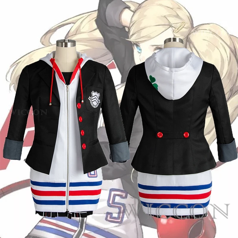 Костюм для косплея Persona 5 Anne Takamaki, парик, искусственная куртка на Рождество, Хэллоуин, пальто, платье, юбка, чулки, женская одежда
Костюм для косплея Persona 5 Anne Takamaki, парик, искусственная куртка на Рождество, Хэллоуин, пальто, платье, юбка, чулки, женская одежда