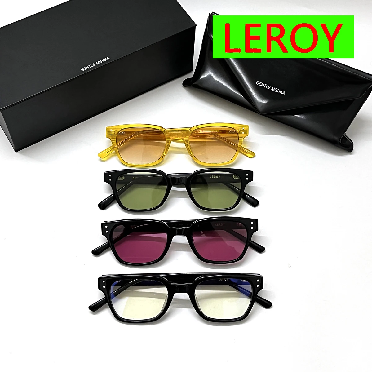 Korean GM Design Acetate Square LEROY Glasses Frame Women Men Prescription Eyeglasses Myopia Optical Reading Eyewear Spectacles 
Korean GM Design Acetate Square LEROY Glasses Frame Women Men Prescription Eyeglasses Myopia Optical Reading Eyewear Spectacles