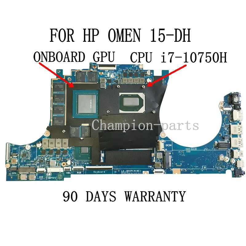 Оригинальная материнская плата MLLSE для ноутбука HP OMEN 15-DH, GPC54 LA-J662P REV: 1,0 W/ i7-10750H + GPU, Гарантия 90 дней
Оригинальная материнская плата MLLSE для ноутбука HP OMEN 15-DH, GPC54 LA-J662P REV: 1,0 W/ i7-10750H + GPU, Гарантия 90 дней