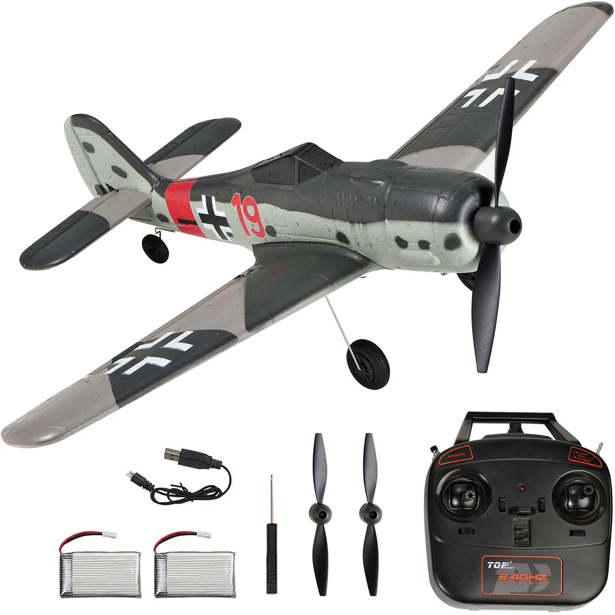 FW-190 RC Plane 2.4G 4CH 402mm Wingspan RC Aircraft One Key Aerobatic RTF Fighter Mini Warbird RC Airplane Toys Gifts
FW-190 RC Plane 2.4G 4CH 402mm Wingspan RC Aircraft One Key Aerobatic RTF Fighter Mini Warbird RC Airplane Toys Gifts