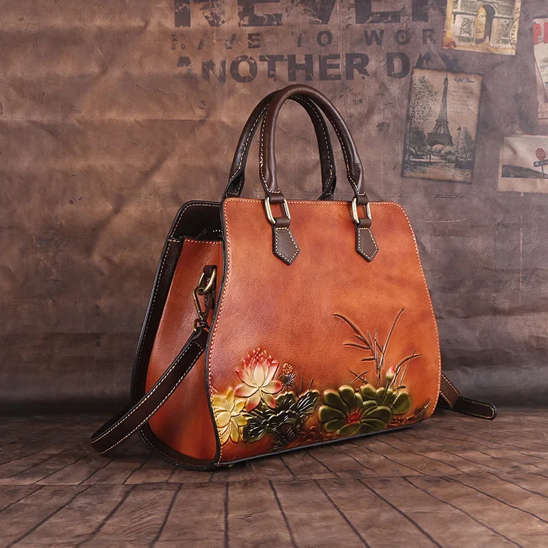 Manufacturer's Direct Sales of New Women's Bags Cowhide Top Layer Retro Women's One Shoulder Portable Crossbody Bag
Manufacturer's Direct Sales of New Women's Bags Cowhide Top Layer Retro Women's One Shoulder Portable Crossbody Bag