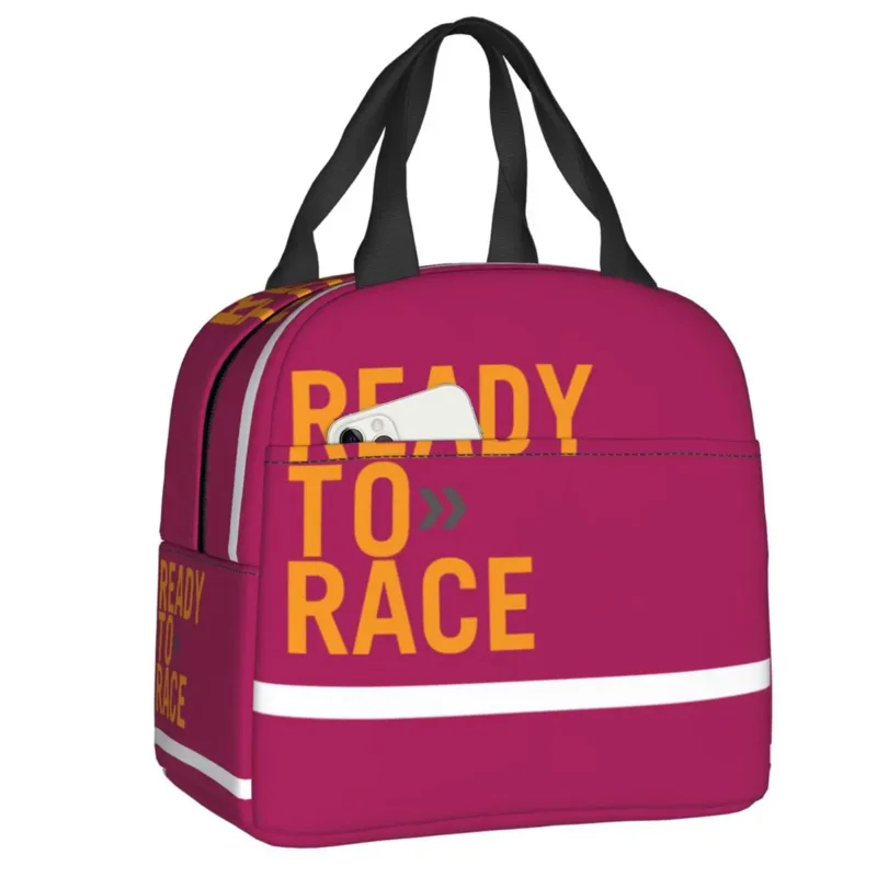 

Ready To Race Insulated Bag for Women Waterproof Motorcycle Rider Racing Sport Warm Cooler Thermal Lunch Tote Picnic Bags