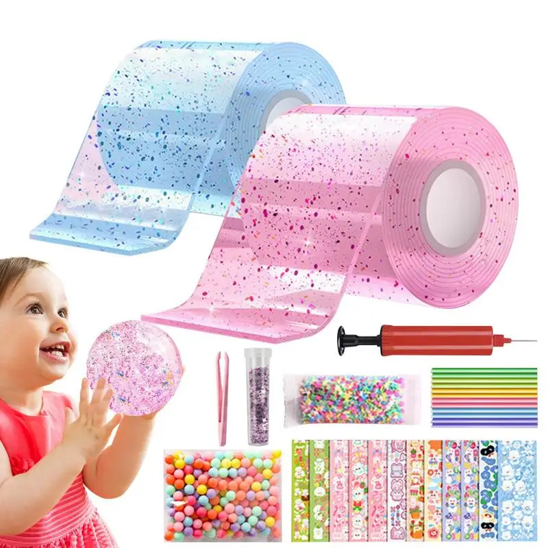 Blowing Bubble Tape Kid's Nano Bubble DIY Craft Kit Multi-Purpose DIY Elastic Tape Toy For Home School Travel And Other
Blowing Bubble Tape Kid's Nano Bubble DIY Craft Kit Multi-Purpose DIY Elastic Tape Toy For Home School Travel And Other