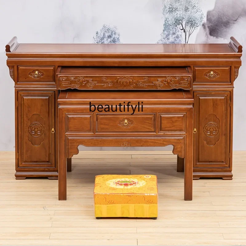 Solid Wood a Long Narrow Table Altar Buddha Shrine Buddhist Hall Home Buddha Table Living Room Prayer Altar Table
Solid Wood a Long Narrow Table Altar Buddha Shrine Buddhist Hall Home Buddha Table Living Room Prayer Altar Table