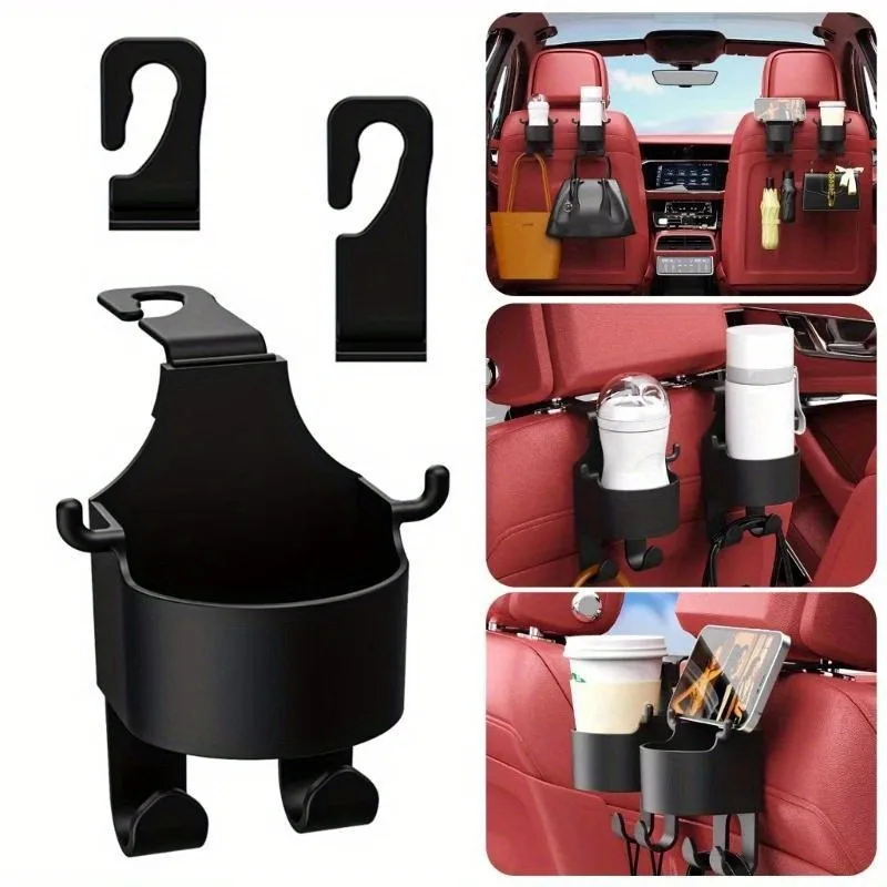 Car Seat Headrest Hook Hanger Storage Organizer with Cup Holder for Handbag Fit Universal Vehicle Car Accessories
Car Seat Headrest Hook Hanger Storage Organizer with Cup Holder for Handbag Fit Universal Vehicle Car Accessories