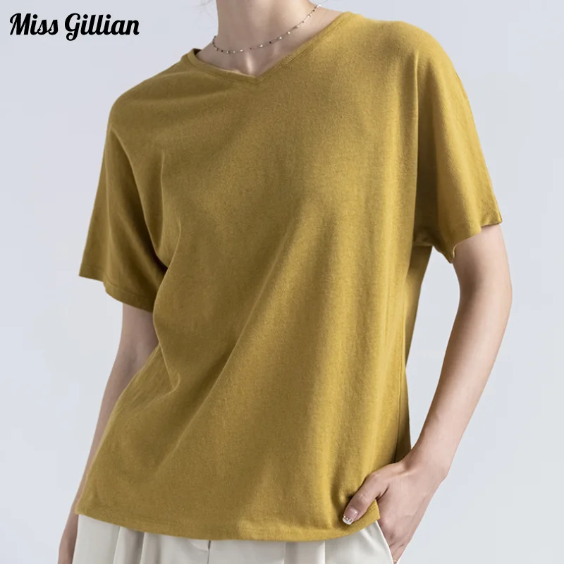 Basic T-shirts Women Short Sleeve Cotton Linen Tops Summer 2023 Fashion Solid Color V Neck Loose Casual Tees Woamn Clothes
Basic T-shirts Women Short Sleeve Cotton Linen Tops Summer 2023 Fashion Solid Color V Neck Loose Casual Tees Woamn Clothes